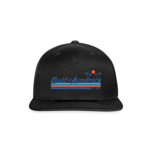 Gulf of America Snapback Baseball Cap - black