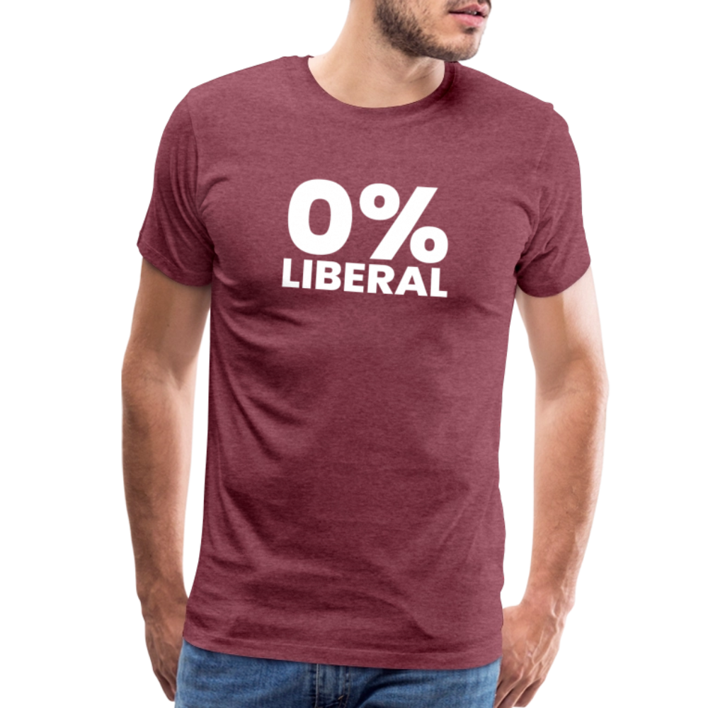 0% Liberal Men's Premium T-Shirt - heather burgundy