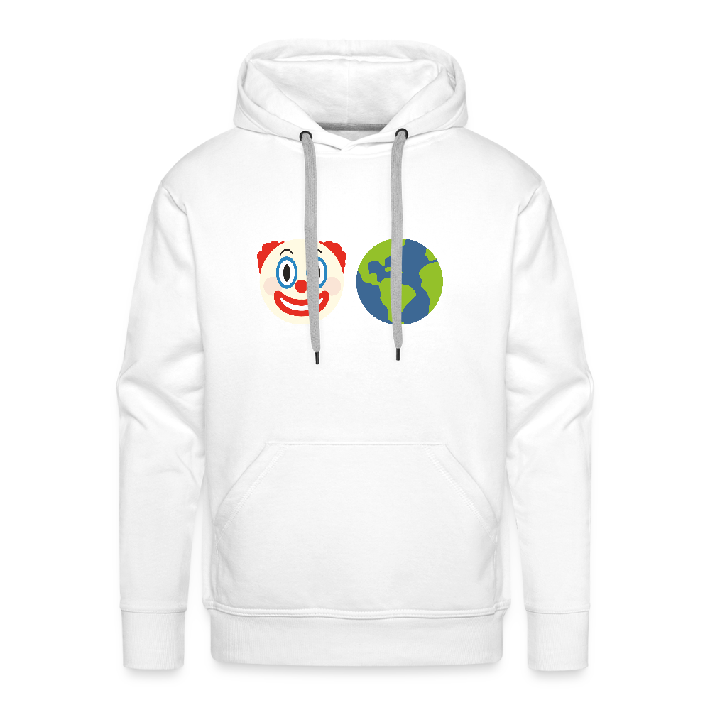 Clown World Men’s Premium Hoodie - white