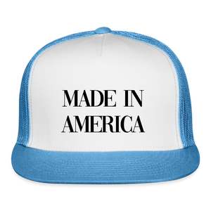 Made In America Trucker Hat - white/blue