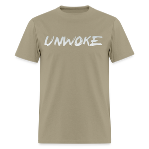 UNWOKE - Anti Woke Classic T-Shirt - khaki
