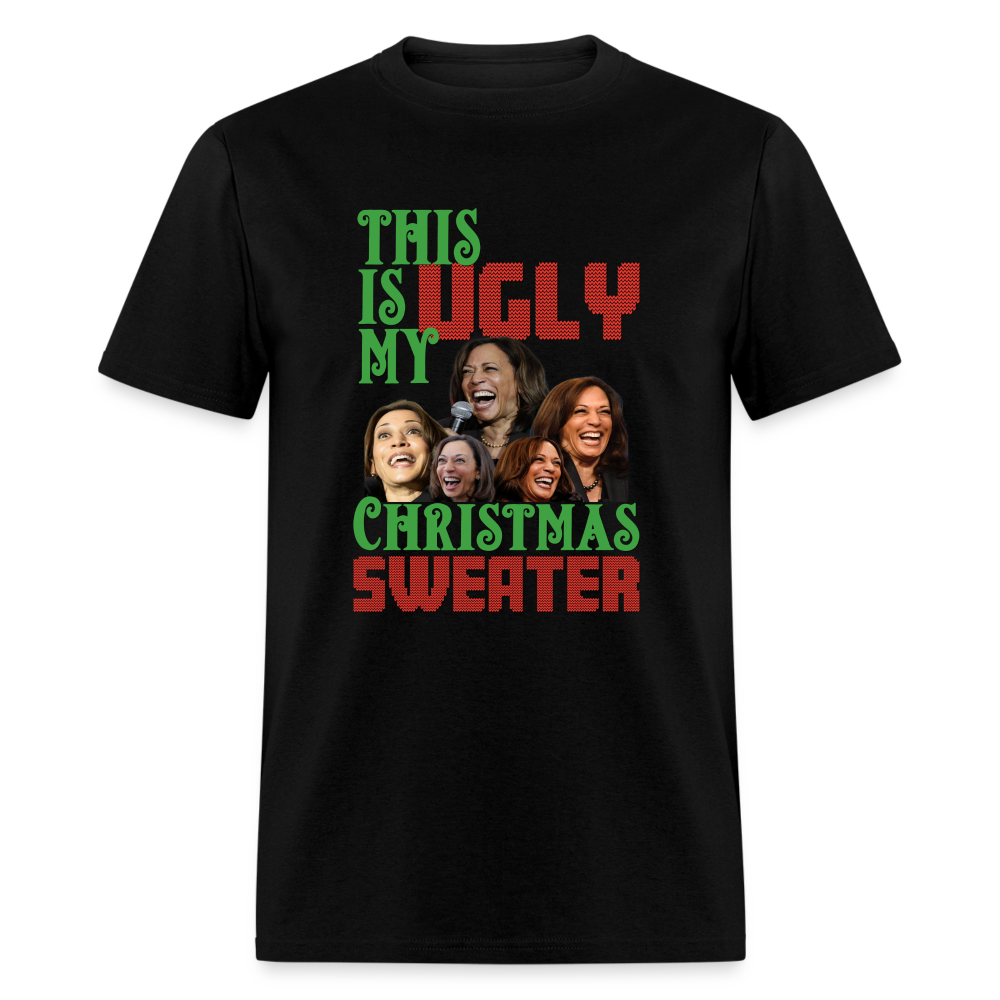 This Is My Ugly Christmas Sweater Funny Kamala Men's Classic T-Shirt - black