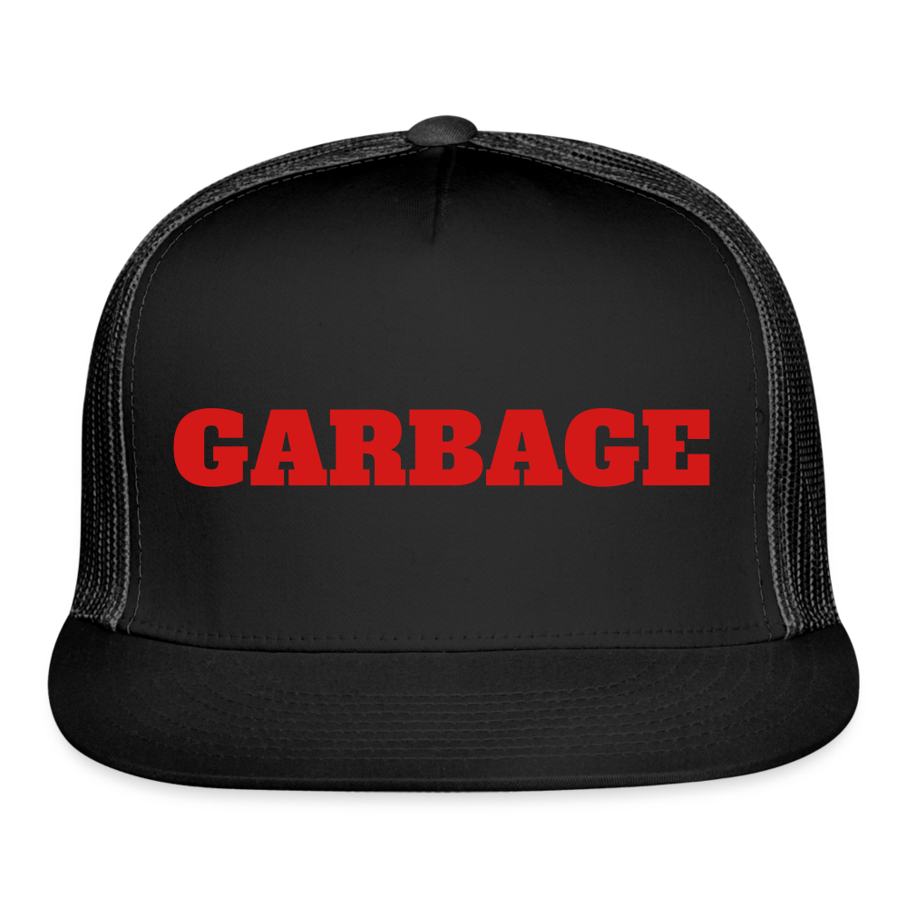 Garbage Trucker Hat - black/black