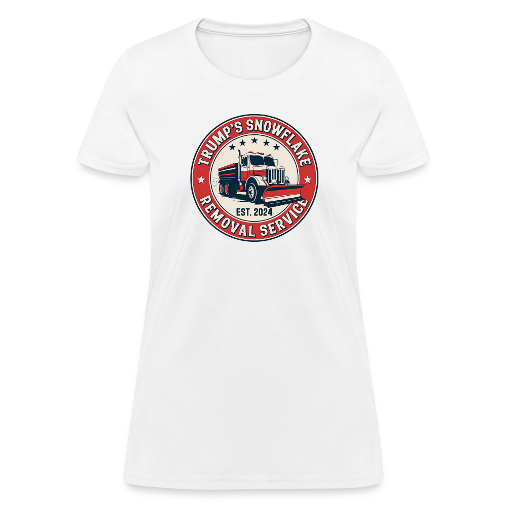 Trump's Snowflake Removal Service (Retro 2024) Women's T-Shirt - white