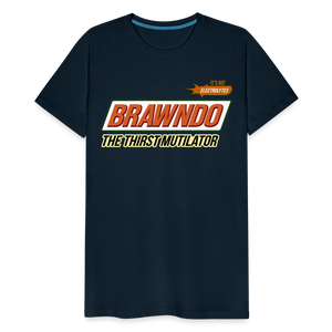 Brawndo - The Thirst Mutilator - It's Got Electrolytes Funny Men's Premium T-Shirt - deep navy