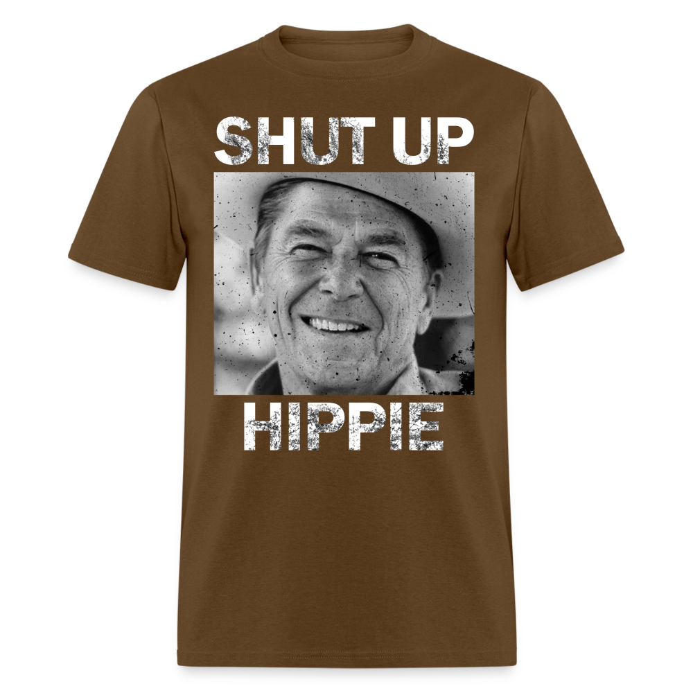 Shut Up Hippie Classic T-Shirt - brown