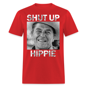 Shut Up Hippie Classic T-Shirt - red