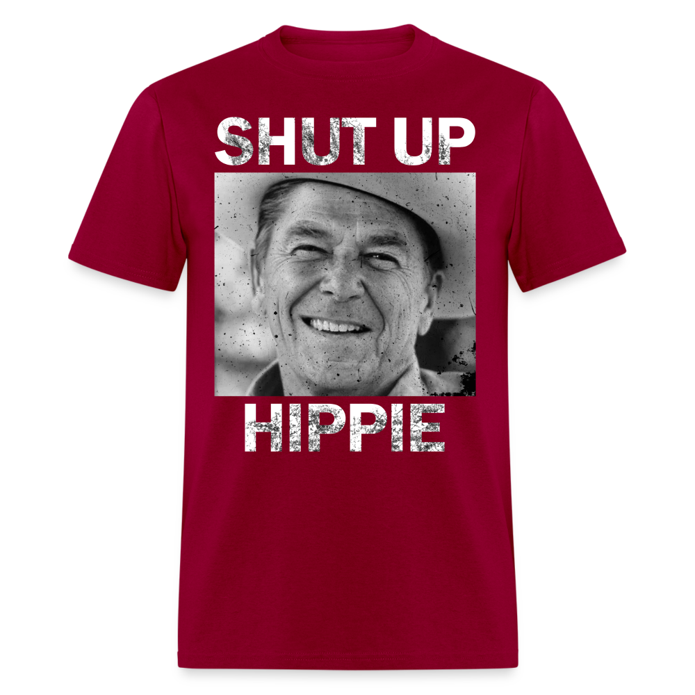 Shut Up Hippie Classic T-Shirt - dark red