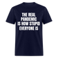 The Real Pandemic Is How Stupid Everyone Is Classic T-Shirt - navy