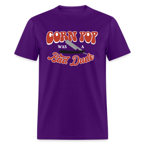 Corn Pop Was a Bad Dude Funny Biden Men's Classic T-Shirt - purple