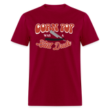 Corn Pop Was a Bad Dude Funny Biden Men's Classic T-Shirt - dark red