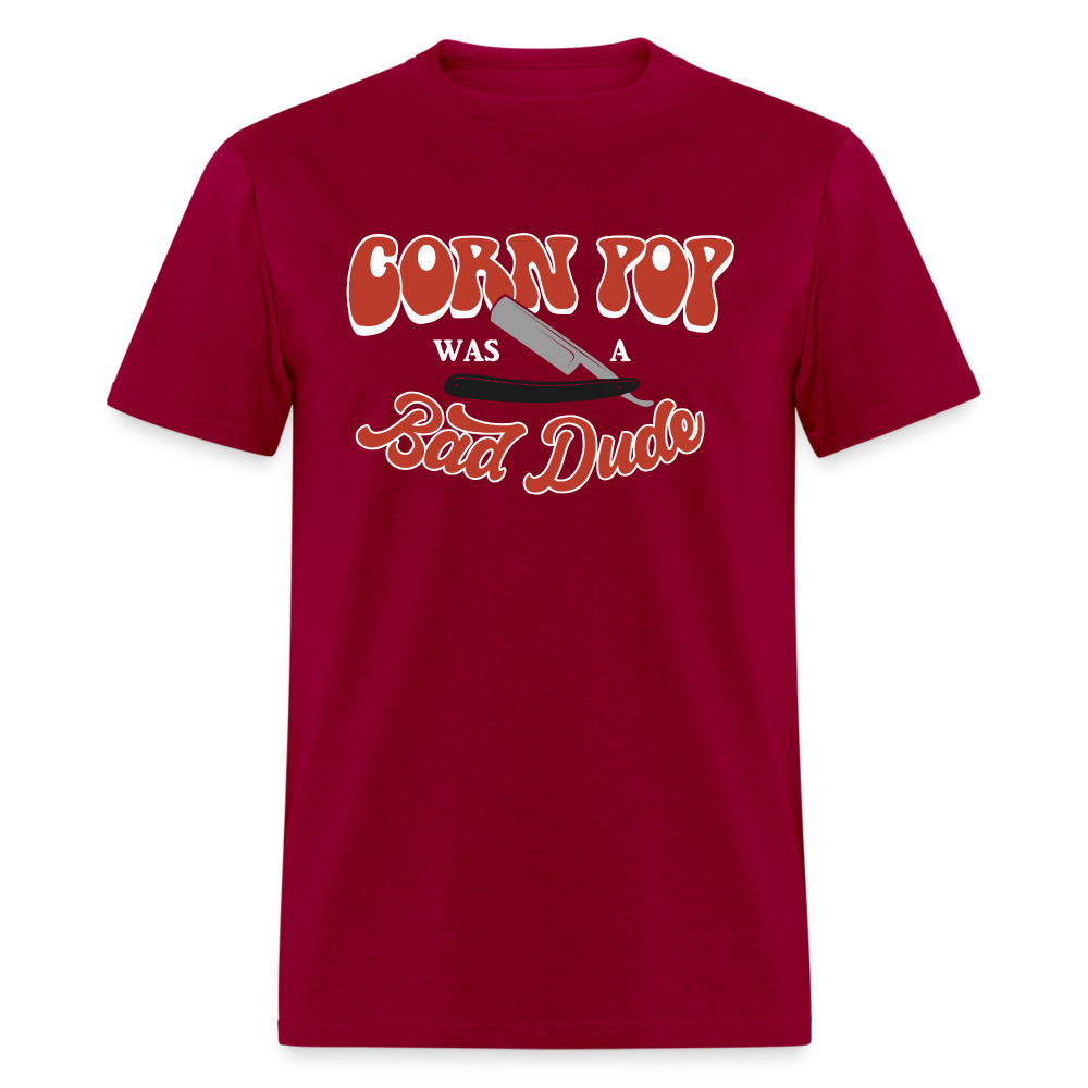 Corn Pop Was a Bad Dude Funny Biden Men's Classic T-Shirt - dark red