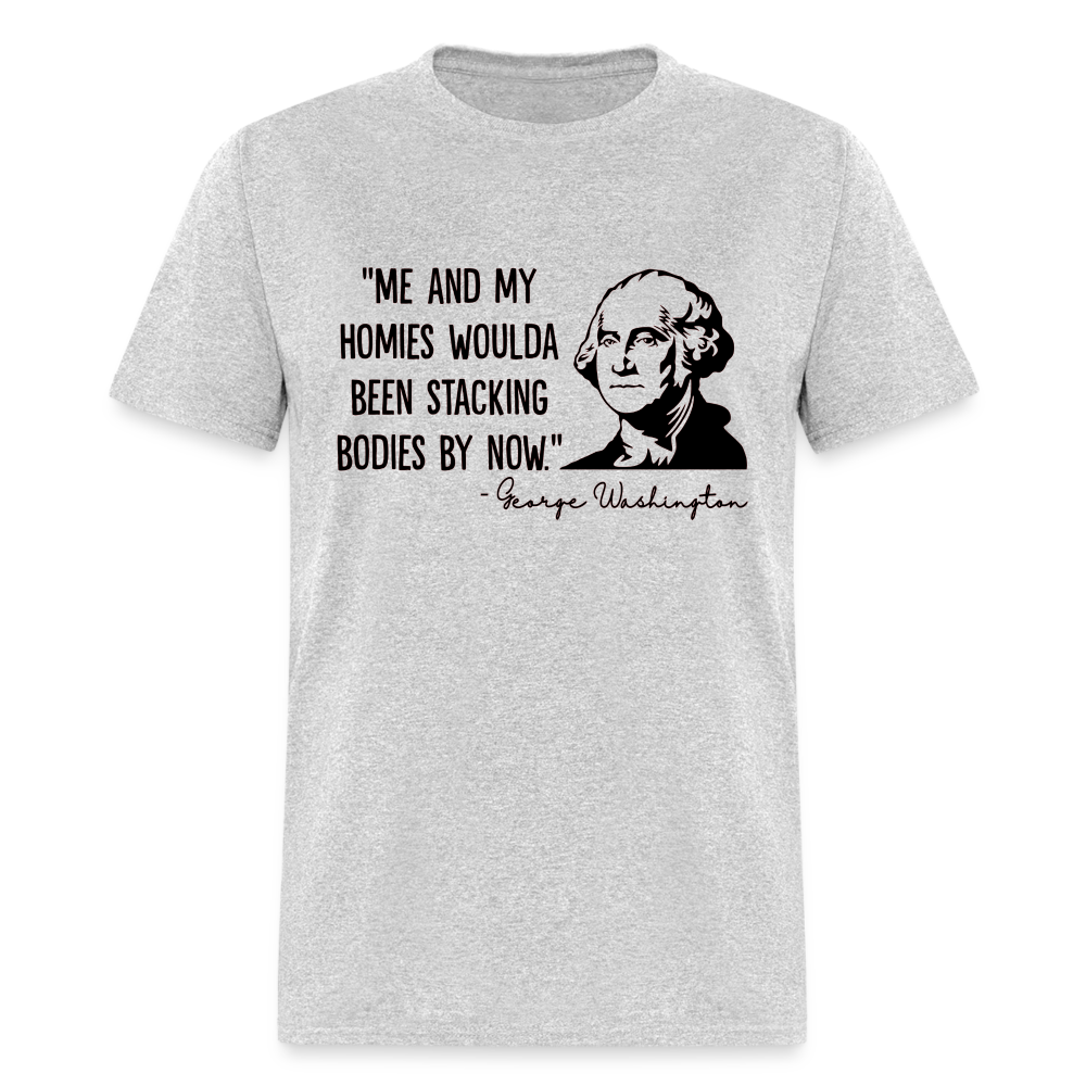 George Washington & His Homies Funny Classic T-Shirt - heather gray