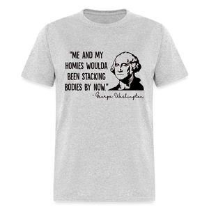 George Washington & His Homies Funny Classic T-Shirt - heather gray