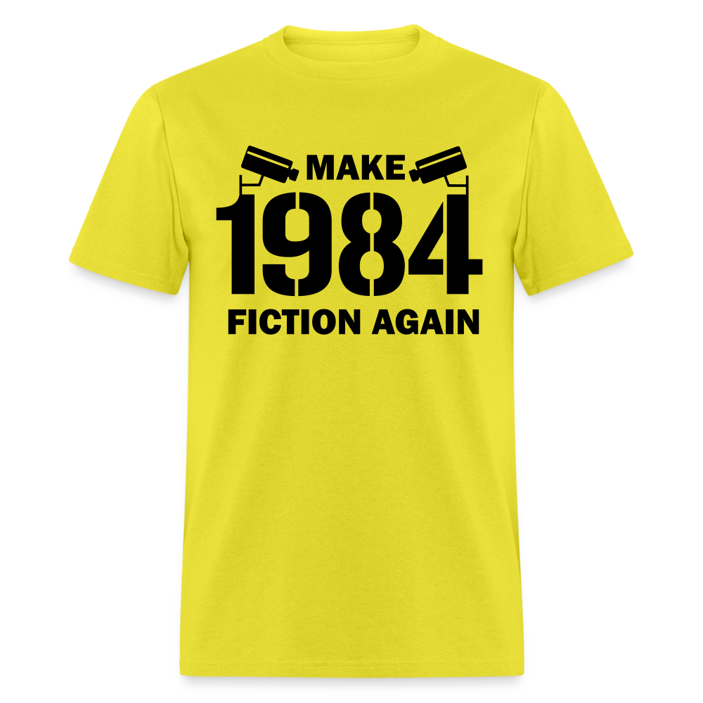 Make 1984 Fiction Again Classic T-Shirt - yellow