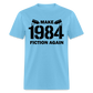 Make 1984 Fiction Again Classic T-Shirt - aquatic blue