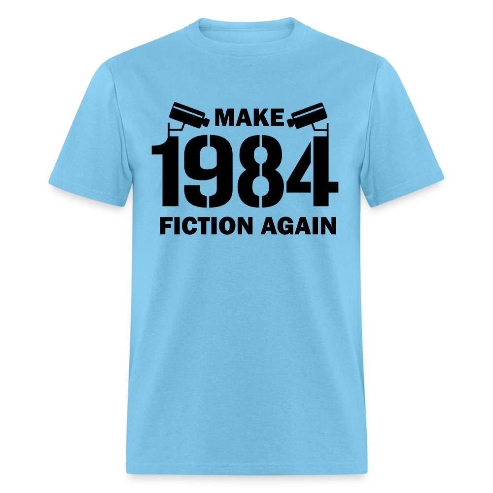 Make 1984 Fiction Again Classic T-Shirt - aquatic blue