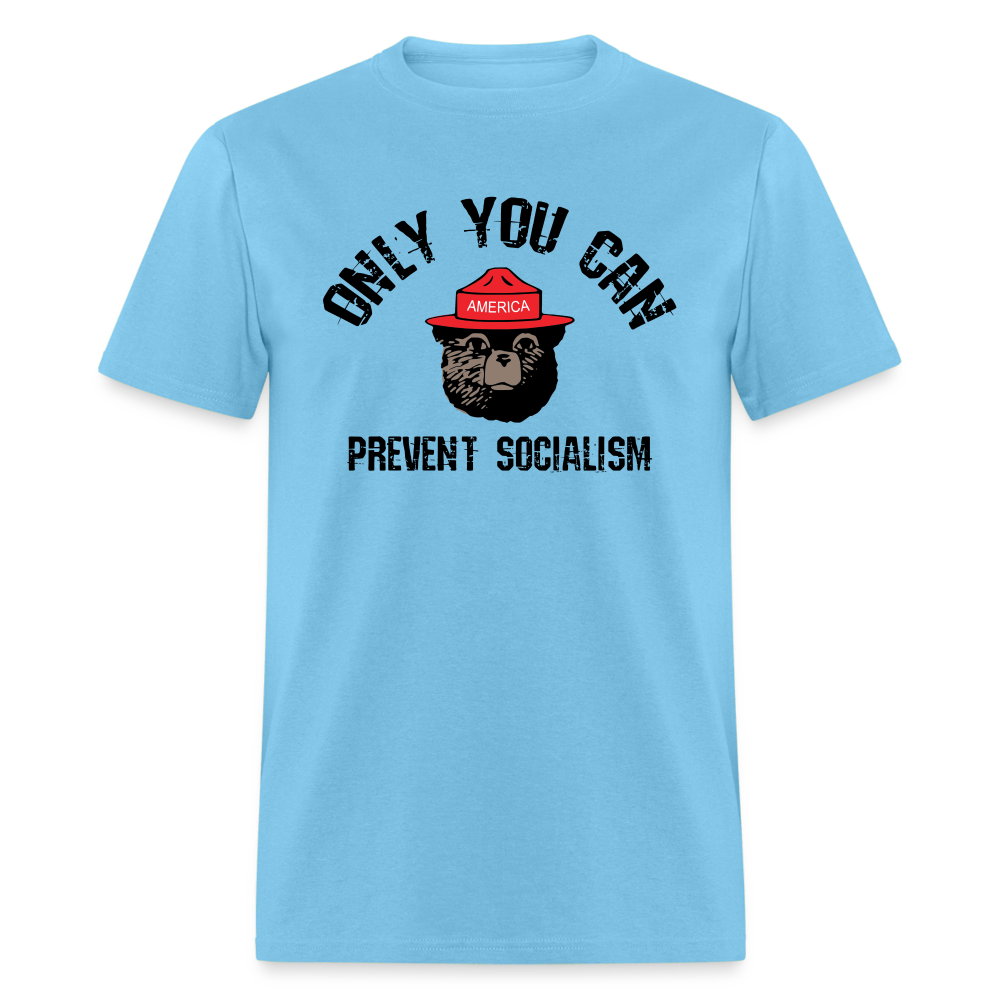 Only You Can Prevent Socialism Classic T-Shirt - aquatic blue