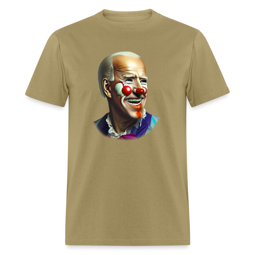 Joe Biden as a Clown Classic T-Shirt - khaki