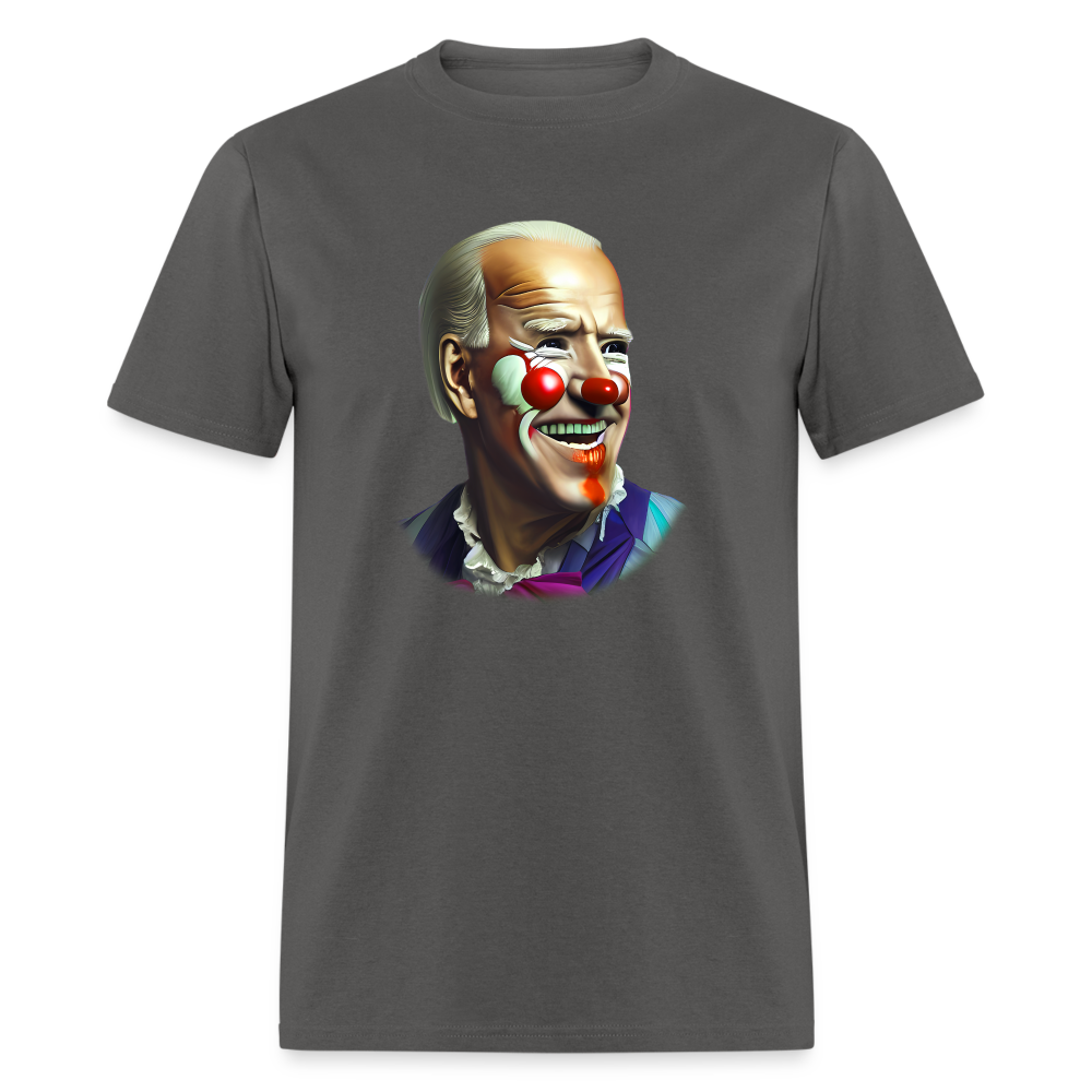 Joe Biden as a Clown Classic T-Shirt - charcoal