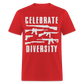 Celebrate Diversity Classic T-Shirt - red