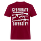 Celebrate Diversity Classic T-Shirt - burgundy