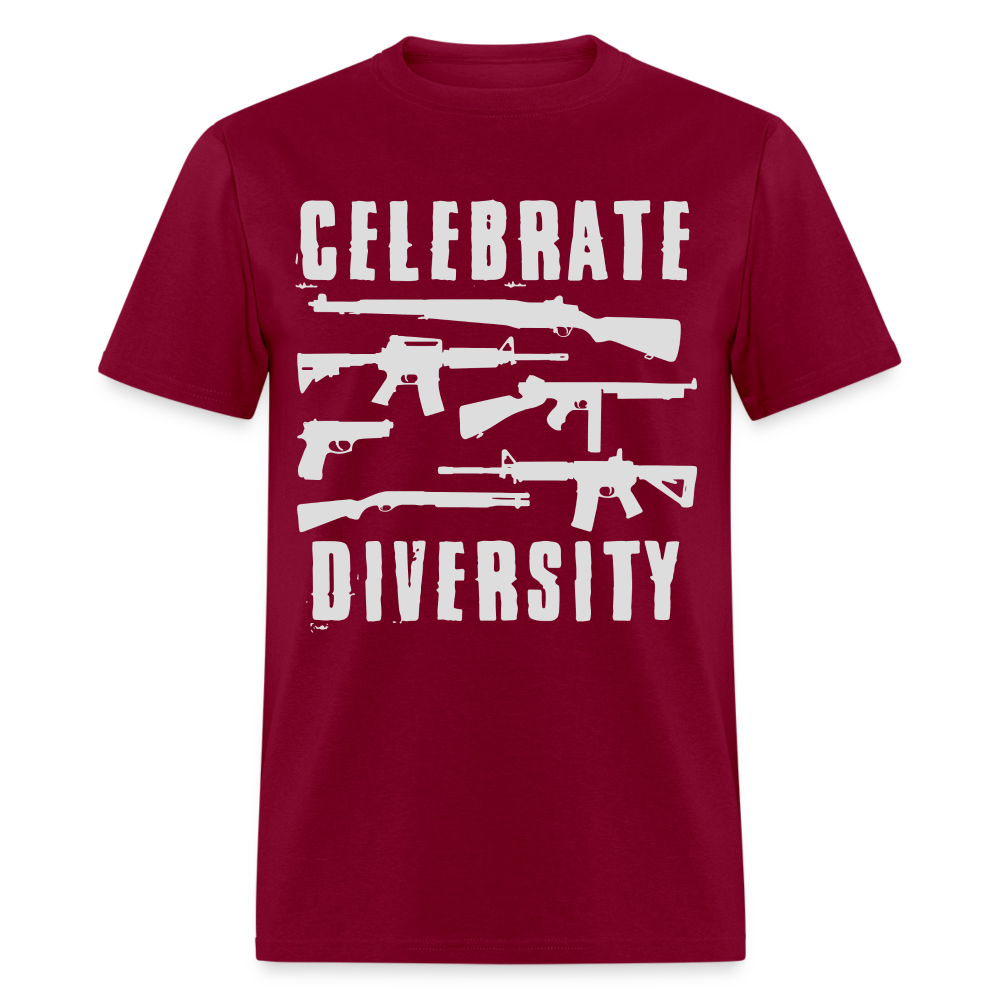 Celebrate Diversity Classic T-Shirt - burgundy