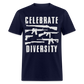 Celebrate Diversity Classic T-Shirt - navy