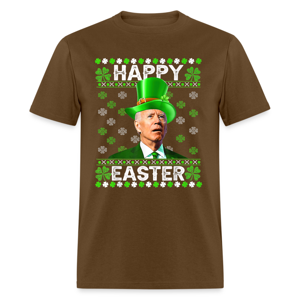 Joe Biden Funny Easter Confused St Patrick's Classic T-Shirt - brown