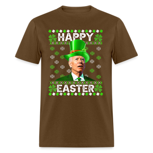 Joe Biden Funny Easter Confused St Patrick's Classic T-Shirt - brown