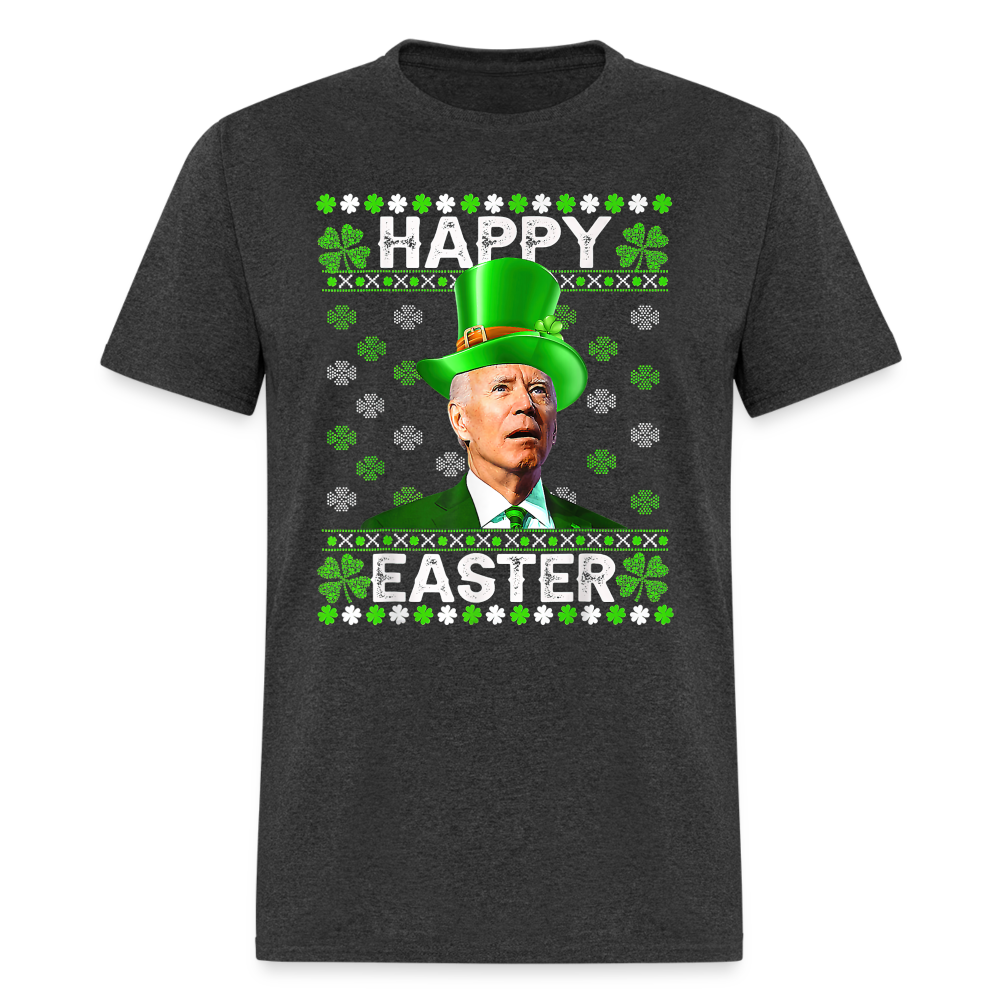 Joe Biden Funny Easter Confused St Patrick's Classic T-Shirt - heather black