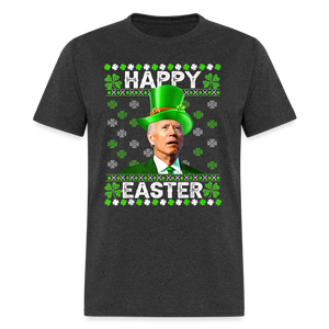 Joe Biden Funny Easter Confused St Patrick's Classic T-Shirt - heather black