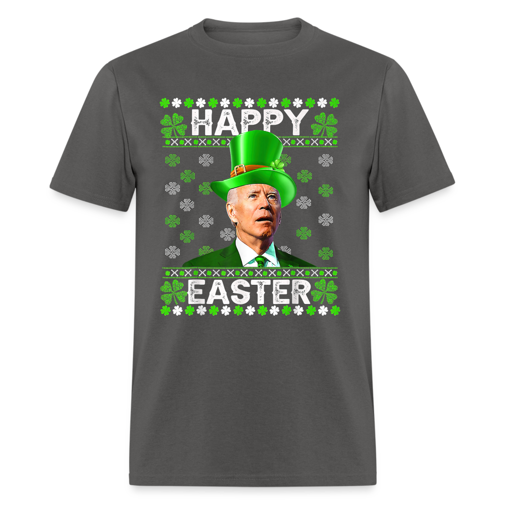 Joe Biden Funny Easter Confused St Patrick's Classic T-Shirt - charcoal