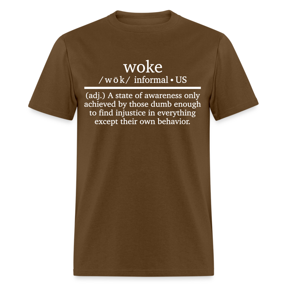 Woke Definition Classic T-Shirt - brown