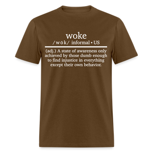 Woke Definition Classic T-Shirt - brown