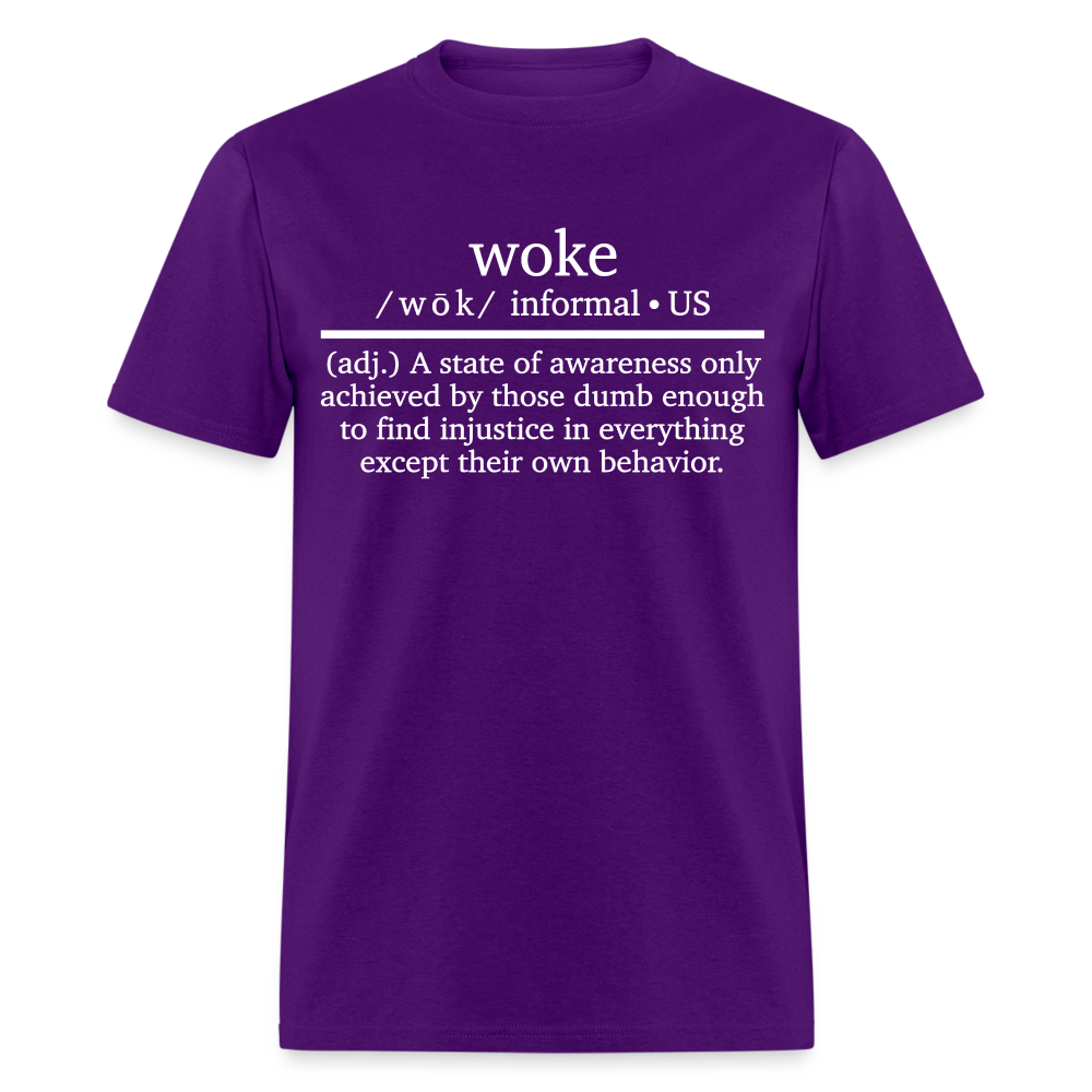 Woke Definition Classic T-Shirt - purple