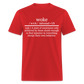 Woke Definition Classic T-Shirt - red