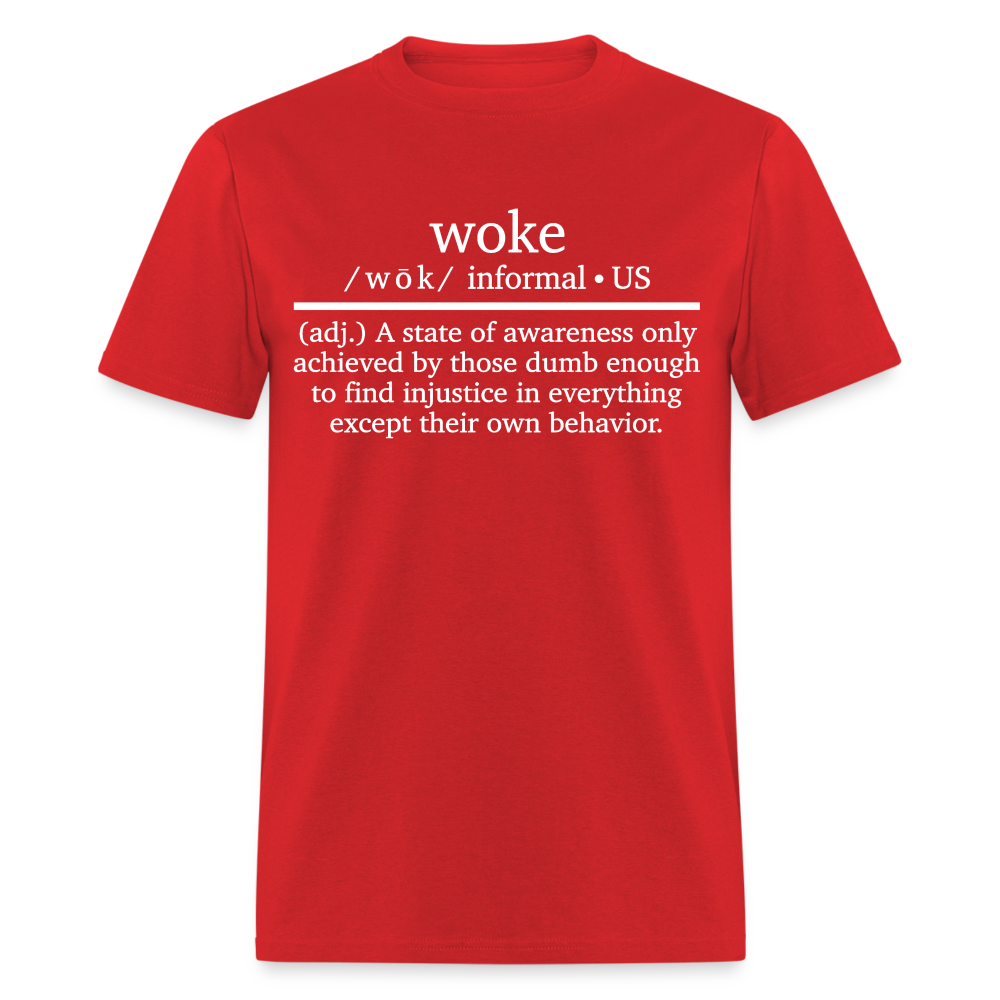 Woke Definition Classic T-Shirt - red