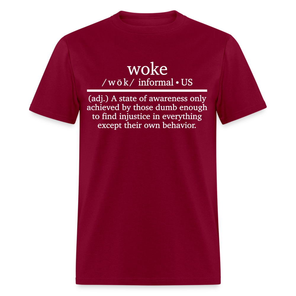 Woke Definition Classic T-Shirt - burgundy