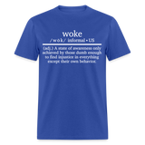 Woke Definition Classic T-Shirt - royal blue