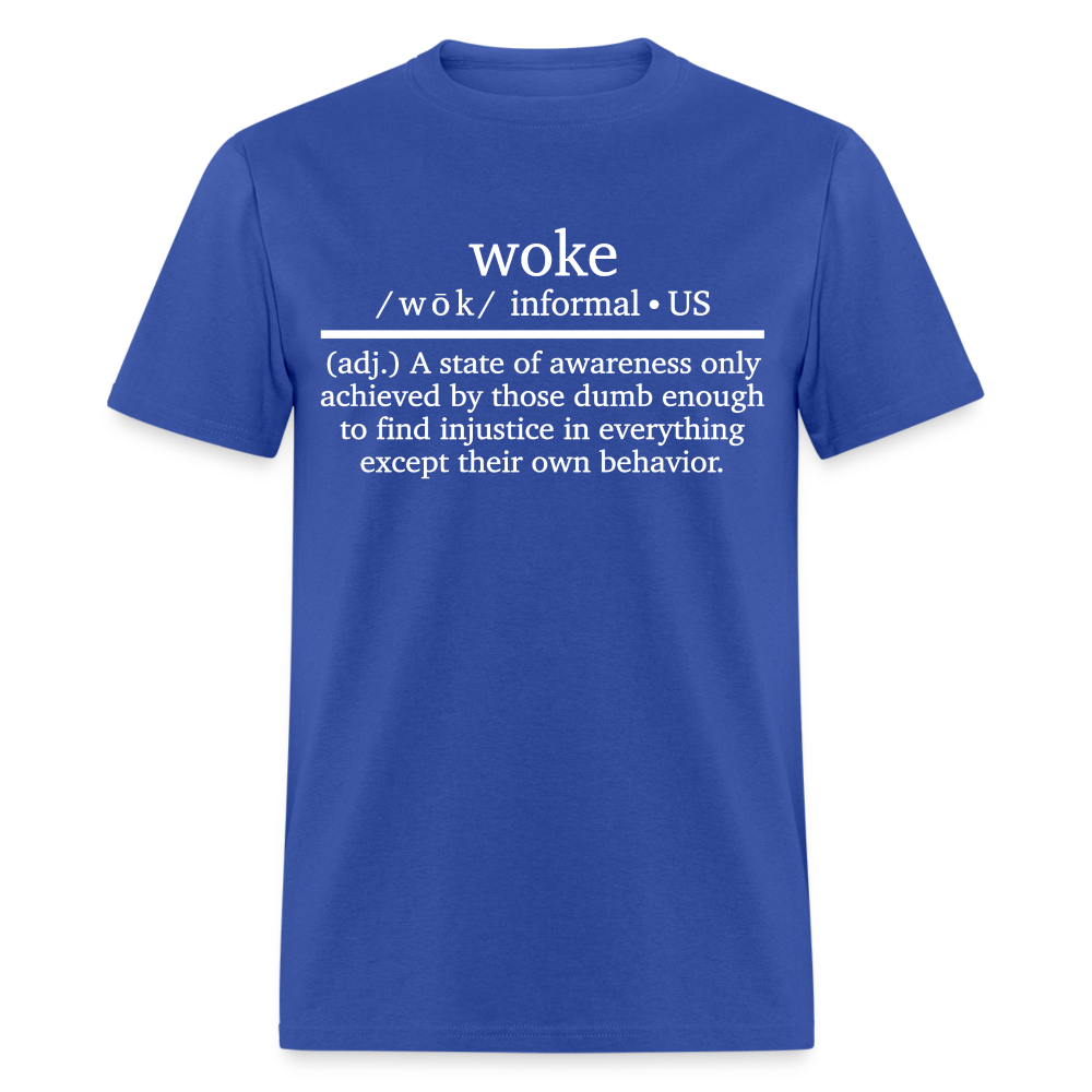 Woke Definition Classic T-Shirt - royal blue