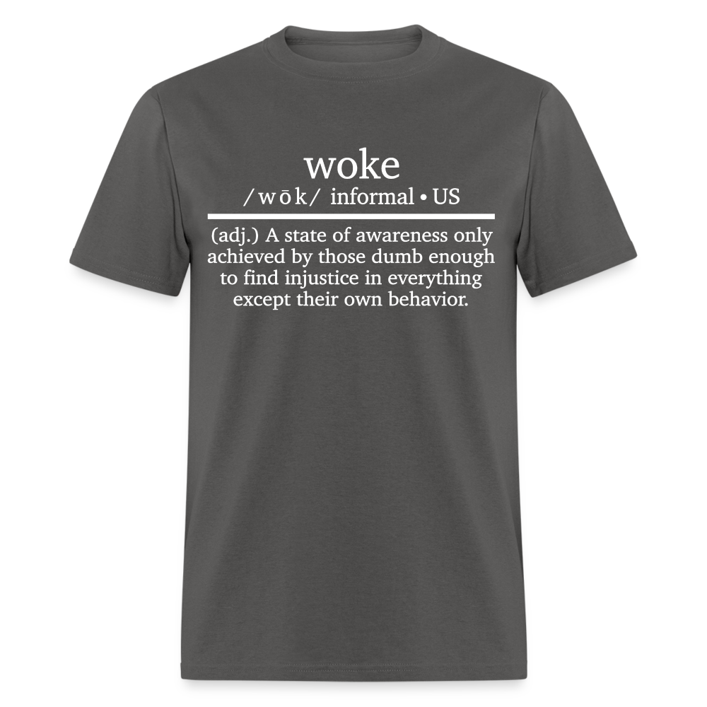 Woke Definition Classic T-Shirt - charcoal