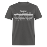 Woke Definition Classic T-Shirt - charcoal