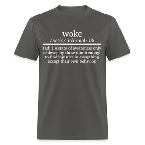 Woke Definition Classic T-Shirt - charcoal