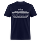 Woke Definition Classic T-Shirt - navy