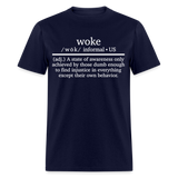 Woke Definition Classic T-Shirt - navy