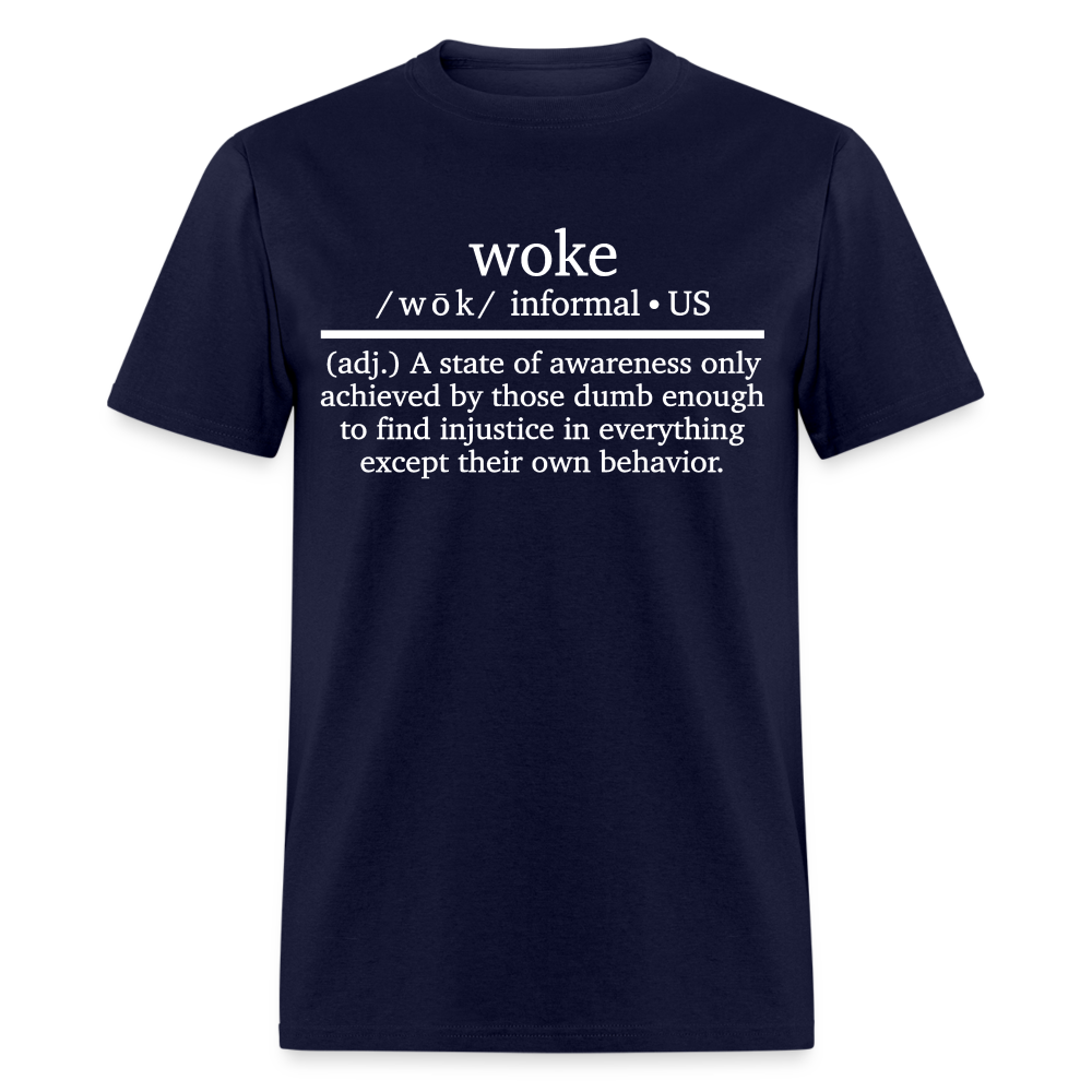 Woke Definition Classic T-Shirt - navy