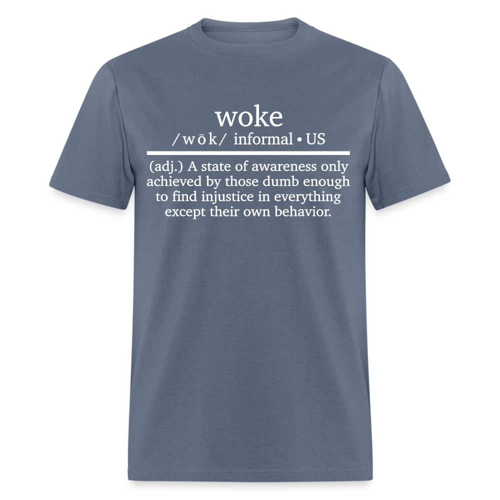 Woke Definition Classic T-Shirt - denim