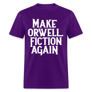 Make Orwell Fiction Again Classic T-Shirt - purple