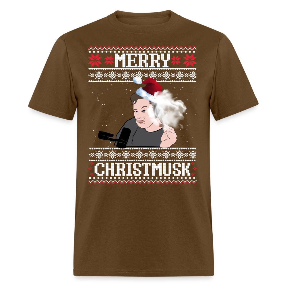 Elon Musk Merry Christmusk Classic T-Shirt - brown